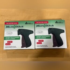 2 Avery Dennison MicroStitch Tagging Gun Kit tagger + 1080  Fasteners #11187-1